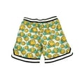 thumbnail image 3 of BIG MEN'S OPEN HOLE MARIJUANA EMOJI PRINTED MESH SHORT W/YARN DYE RIB, 3 of 3