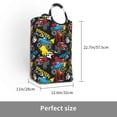 thumbnail image 3 of Bingfone Monster Car Laundry Hamper,Large Canvas Fabric Lightweight Storage Basket Toy Organizer Dirty Clothes Collapsible, 3 of 6