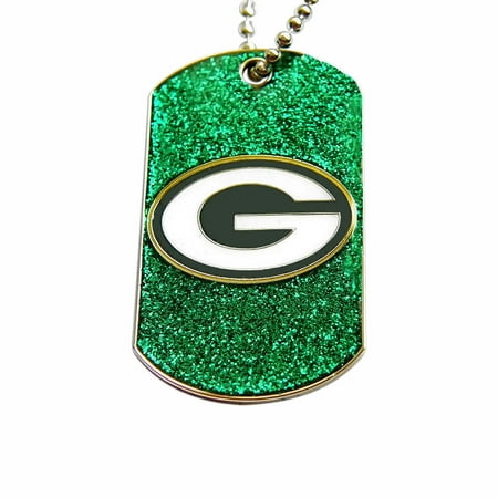 Nfl Green Bay Packers Sports Team Logo Dog Fan Tag Glitter Sparkle Necklace Walmart Canada