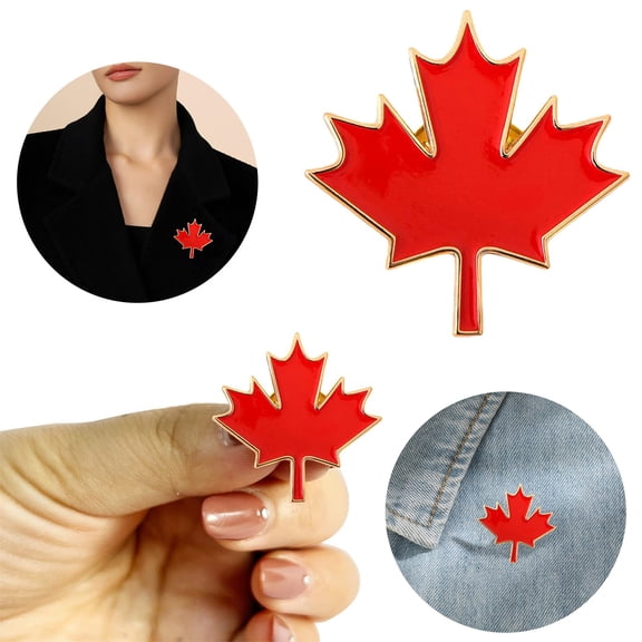 Canada Souvenirs Flag Pins - Canadian National Lapel Pins Badge for Travel Maple Leaf Brooch Badges for Men and Women Accessory for Hats and Bags