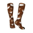thumbnail image 4 of Balery Sloths Need More Coffee Printed Novelty Socks Men's Women's Crew Socks Sports Socks Knee High Socks Cotton Socks Quirky and Cool Socks, 4 of 9