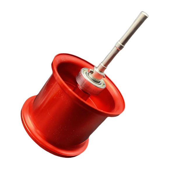 Almencla Fishing Reel Spool Aluminum Lightweight Baitcasting Reel Spool for cc80 CR80 Red