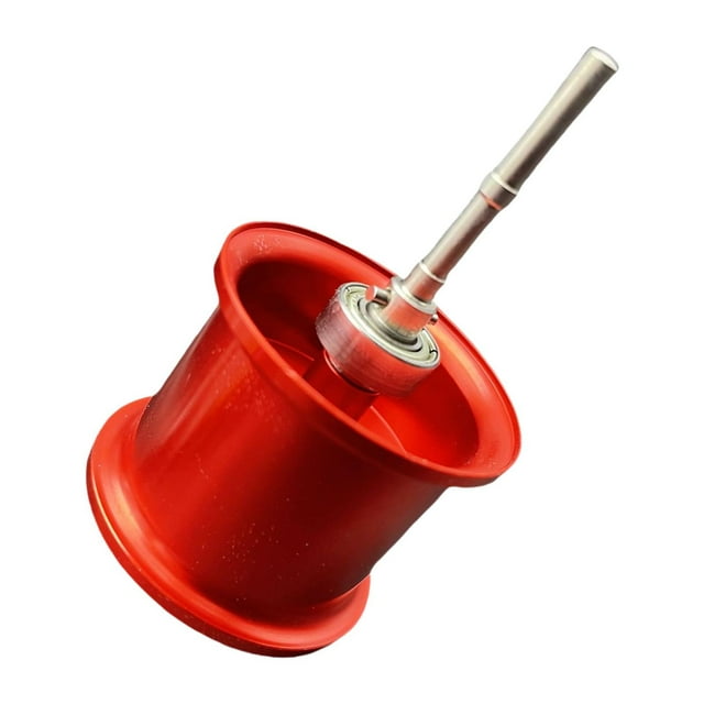 jinwen Bobine de Moulinet de Pêche en Aluminium Légère pour cc80 CR80 Rouge