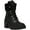 Black, variant on Womens Northern Faux Fur Lug Sole Combat & Lace-up Boots