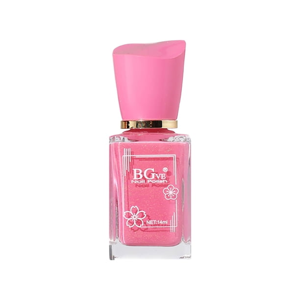 Esmalte de uñas Beauty BGVE Microgel sin cocción Esmalte de uñas perfumado de secado rápido Esmalte de uñas graso de larga duración que no se pela Color nude No se pela 14 ml Clearence