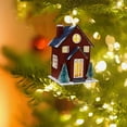 thumbnail image 4 of Christmas Village House Decor - PVC Miniature Holiday House Ornament - 5.12x3.94in Multicolor Resin Christmas Decoration for Tabletop, Shelf, or Gift, 4 of 6