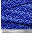 thumbnail image 2 of Soimoi Crepe Silk Fabric Scales Geometric Print Fabric by Yard 42 Inch Wide, 2 of 3