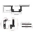 thumbnail image 2 of INNOGLOW 7/8"" Motorcycle Handlebar Adjustable Steering Handle Bar Set Kit System 22mm Fit for most 125cc scooter, 2 of 5