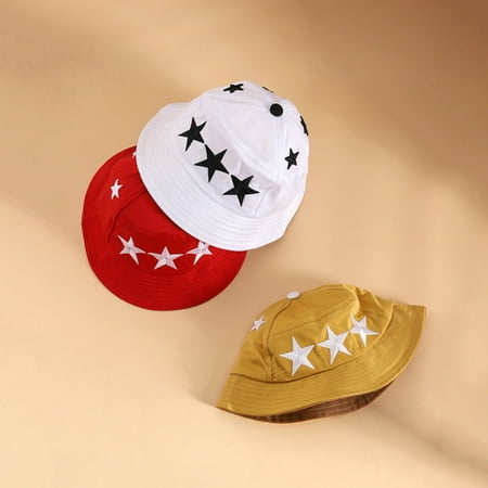 

Archer Bucket Hat Breathable Unisex Cotton Toddler Star Embroidery Sun Cap for Kids