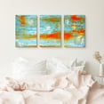 thumbnail image 3 of wall26 Canvas Print Wall Art Set Blue &amp; Orange Vibrant Brushstroke Collage Abstract Shapes Illustrations Modern Art Chic Colorful Multicolor Ultra for Living Room, Bedroom, Office - 24"x36&q, 3 of 5