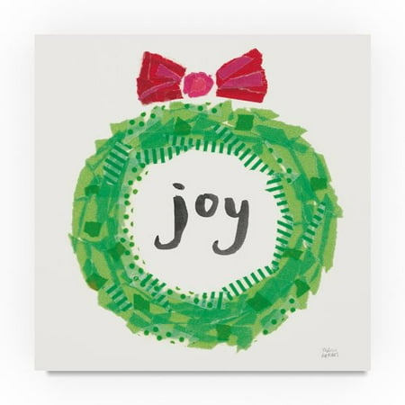 trademark fine art 'joyful season iv' graphic art print on wrapped canvas