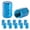 Blue, variant on Car Tire Valve Caps, Aluminum Alloy Personalized Modification Valve Stem Caps With Hexagonal Design For Car & Motorcycle, 4-Pack Gas Valve Caps Without Rubber Ring E1*