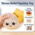 thumbnail image 2 of Glitter Dumpling Squishy – Herramienta de Alivio de Estrés de Ascenso Lento para Adolescentes y Adultos (13 ) (White   Gold), 2 of 6