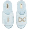 thumbnail image 2 of Dearfoams - Pantuflas de novia y dama de honor para mujer con texto "I Do Crew para boda y despedida de soltera, Large, 2 of 7