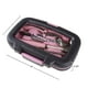 thumbnail image 3 of Juego de herramientas Stalwart de 15 piezas para el hogar con funda de transporte, color rosa, 3 of 5