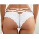 thumbnail image 4 of Zhuge 4 Pares de Bragas para Mujer con Encaje Cruzado Decorativo, Estilo Atractivo y Feminino, Paquete con 4 Unidades, Talle 2XL Blanco, 4 of 5