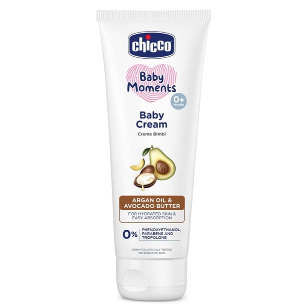 Crema para bebés Chicco Baby Moments con aceite de argán y aguacate 100g