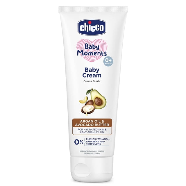 Crema para bebés Chicco Baby Moments con aceite de argán y aguacate 100g