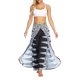 thumbnail image 2 of VISgogo Pantalones de pierna ancha de verano para mujer, pantalones sueltos sueltos de tiro medio con estampado bohemio con divisiones para yoga, playa, vacaciones VISgogo  moda, 2 of 9