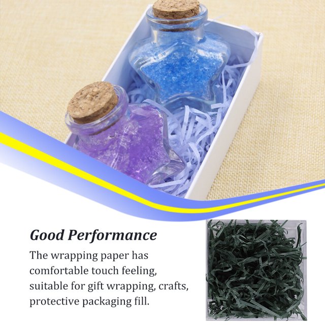 1 Pack Lafite Paper Raffia Filler Wedding Party Colorful Shredded Box Packaging Decoration Practical Wedding Party Easter New Year Army green