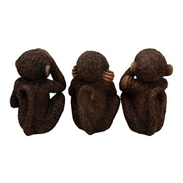 Wise Monkeys See Hear Speak No Evil Ape Chimpanzees