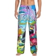 thumbnail image 1 of Gaeub Trolls Band Together Print Mens Pajama Pants,Lounge Pants With Pockets And Drawstring-Medium, 1 of 6