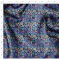 thumbnail image 4 of Soimoi Heavyweight Cotton Canvas Fabric Material- 56 Inch Wide, Blue- Floral Print, Ideal For Making Durable Tote Bags, Backpacks, Upholstery, Cushions, Tents, Furniture Covers, 1 Yard, 4 of 6