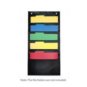 Organization Pocket Chart, Wall Hanging File Organizer Folder with 5 Large Pockets for Office, Home, School, Studio, etc.