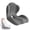 Gray-a, variant on L-shaped Ergonomic Seat Cushion with Lumbar Support, Tailbone Pain Relief Cushion for Car and Truck Drivers