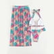 thumbnail image 2 of Gibobby Trajes de Baño para Mujer Nueva falda para la playa Sexy con estampado de malla europea y americana, traje de baño de cuerpo dividido para mujer,(Rosa caliente,G), 2 of 5