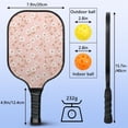 thumbnail image 4 of Pickleball Paddles Set,Pioneer Flower Floral Print Pattern Fiberglass Surface Pickleball Racket Set with 2 Indoor Outdoor Pickleball Balls and Pickleball Bag,Pickle-ball Equipment, 4 of 6