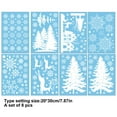 thumbnail image 3 of Kezqiaxn Christmas Windows Clings for Glass Windows, 8Pcs Snow Reindeer Window Clings, Christmas Stickers Statics Christmas Glitter Window Stickers Winter Christmas Decals for Decoration White, 3 of 7