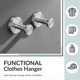 thumbnail image 4 of Towel Hook 2 Pack Brushed Nickel, 304 Stainless Steel Round Hand Towel Hanger, Modern Clothes Robe Holder Bathroom Kitchen Vestibule Wall Mount, 4 of 4
