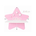 thumbnail image 3 of Repisa Infantil Estrella Pared Mdf Decorativa Habitación Niña Niño Rosa/blanco, 3 of 4