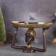 thumbnail image 3 of Bandeja de estatua de dama tribal, centros de mesa de decoración moderna coleccionable africana, para hotel de escritorio, 3 of 8