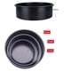thumbnail image 4 of Kit de moldes para pasteles de 3 piezas (6,8,10 pulgadas) con fondo extraíble de acero al carbono de grado alimenticio y utensilios para hornear antiadherentes con revestimiento de seguridad, 4 of 5