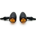 thumbnail image 3 of Krator Motorcycle 2 pcs Black Amber Turn Signals Lights Compatible with Suzuki Shuttle FA50, 3 of 6