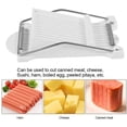 thumbnail image 2 of Rebanador de Queso 10 Hilos en Acero Inoxidable Cortador de Carne Manual Cortador de Queso Pelador Ideal para Rebanar Jamón Queso Mantequilla, 2 of 8