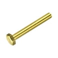 thumbnail image 1 of Unique Bargains Brass Hex Bolts, M8x60mm 1 Pack Fully Thread Grade 4.8 Machine Screws, 1 of 4