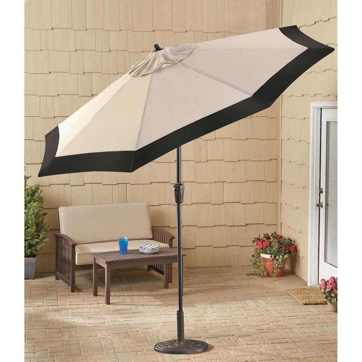 ebay opalhouse patio umbrella 3-Tier Patio Umbrella 10ft Vented Outdoor Canopy Sun Shade Double-layer  Cloth