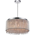 thumbnail image 1 of Cwi Lighting Claire 14 Light Drum Shade Chandelier With Chrome Finish, 1 of 2