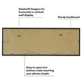 thumbnail image 4 of Americanflat 12x36 Picture Frame with Polished Plexiglass Streamline Collection Thin Border Wall - Black, 4 of 8