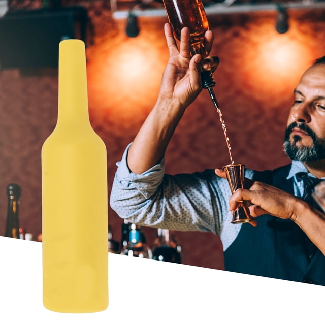 Botella de Práctica de Barman Inastillable de Silicona para Entrenamiento de Rendimiento de Coctelería Suave Resistente a Caídas Anggrek Otros