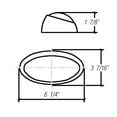 thumbnail image 2 of Optronics Porch Light RVPL5ABP 1 Incandescent Bulb; 12.8 Volt; 6-1/4 Inch x 3-7/16 Inch Oval; Amber; Single; Black Housing; No Switch, 2 of 2