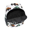 thumbnail image 6 of FORMRS School Backpack with Front Zippered Pocket 12" Student Travel Daypack, Orange Truck Pattern, 6 of 6