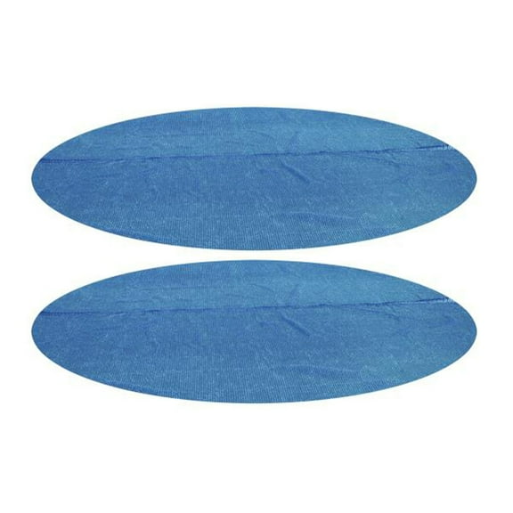 Bestway Flowclear 14 Feet Round Above Ground Pool Solar Pool Cover Only, 2 Pack