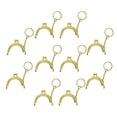 thumbnail image 3 of 10x Bag clasp lock Lock Bag Clutch Metal Arch Half Round Bag Clasp 5cm Metal Purse for Bag Accessory DIY Craft Sewing Gold, 3 of 6