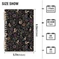 thumbnail image 2 of FORMRS 1-Subject Spiral Notebook 8" x 5" College Ruled 60 Refillable Sheet A5 Hard Cover, Floral Dragon Pattern, 2 of 7