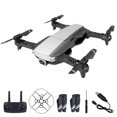 thumbnail image 1 of Cuadricóptero FPV WiFi de 2,4 GHz con diseño plegable, dron gris y blanco con cámara 4K, 1 of 8