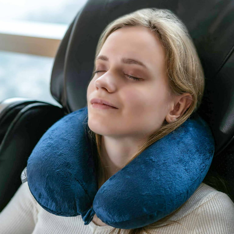 Xtra-Comfort Headrest Travel Pillow - Inflatable Travel Airplane Pillow Accessor